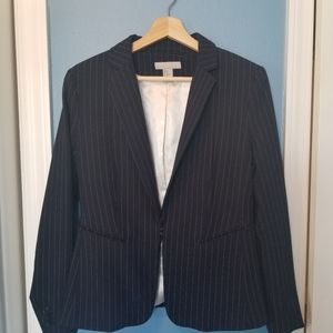NWOT H&M blue pinstripe suit jacket (10)